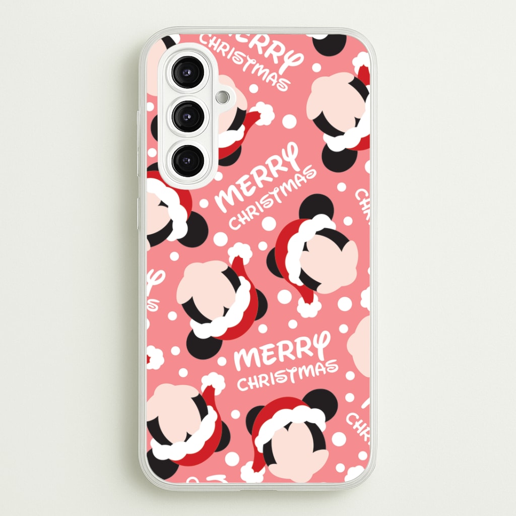 Merry Christmas Cartoon Mouse Pattern Phone Case