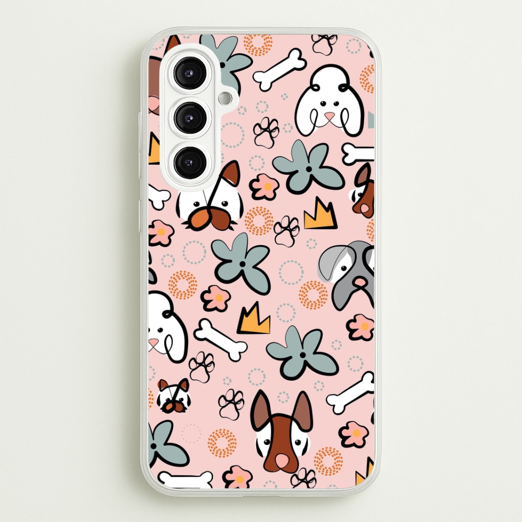 Bones and dogs - Dog Patterns Phone Case