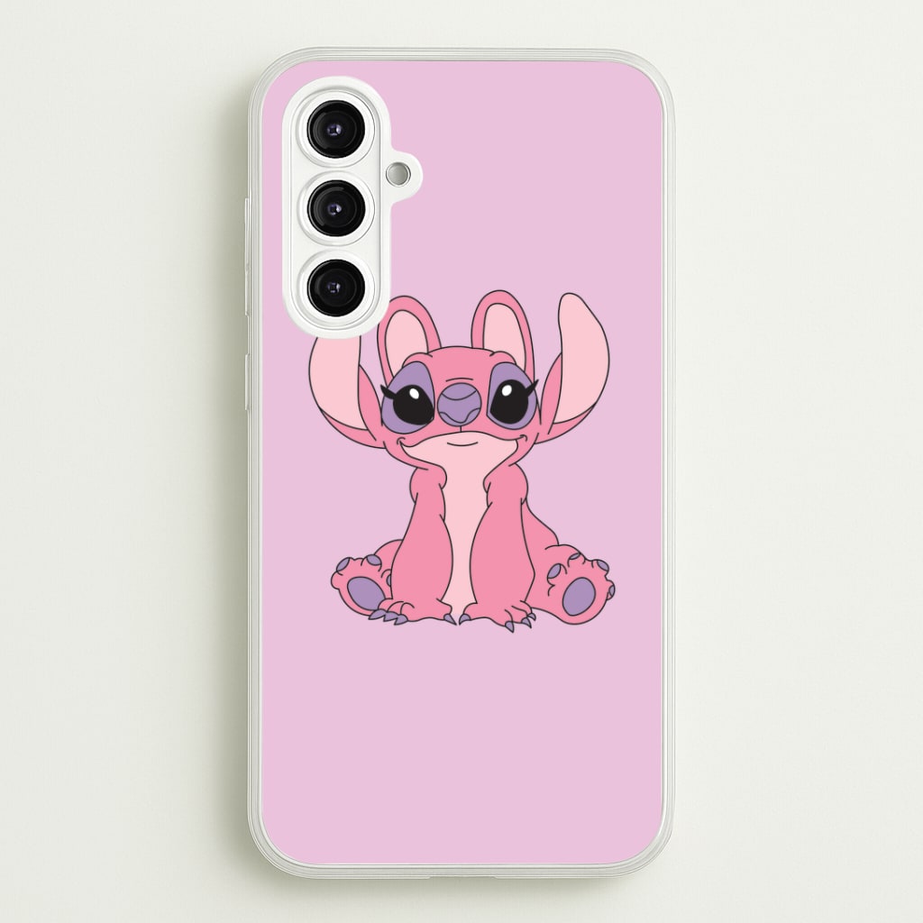 Sitting Down - Pink Alien Phone Case