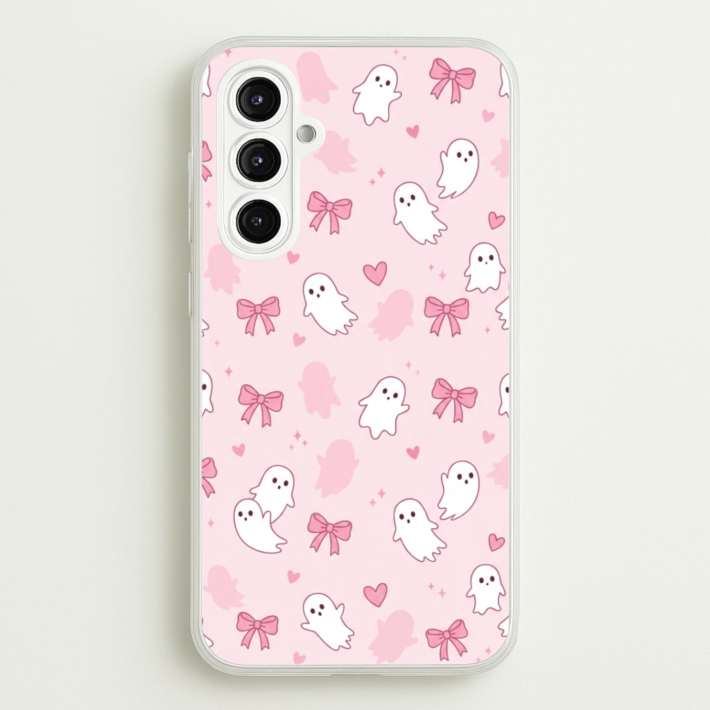 Pink Ghosts And Bows Phone Case