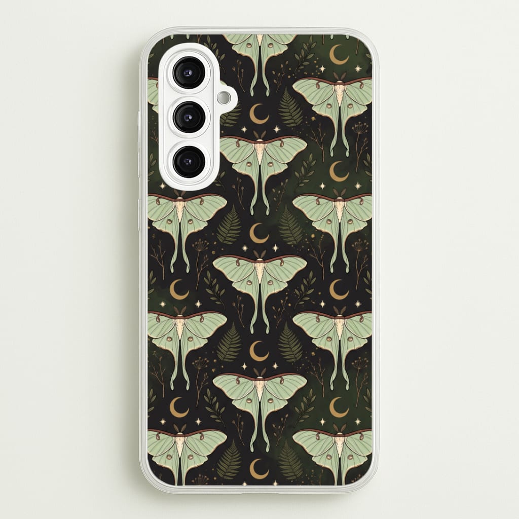 Moonlit Luna Moths Phone Case