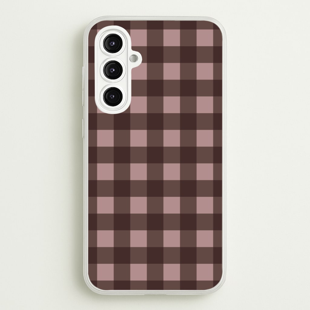 Chocolate Gingham Phone Case