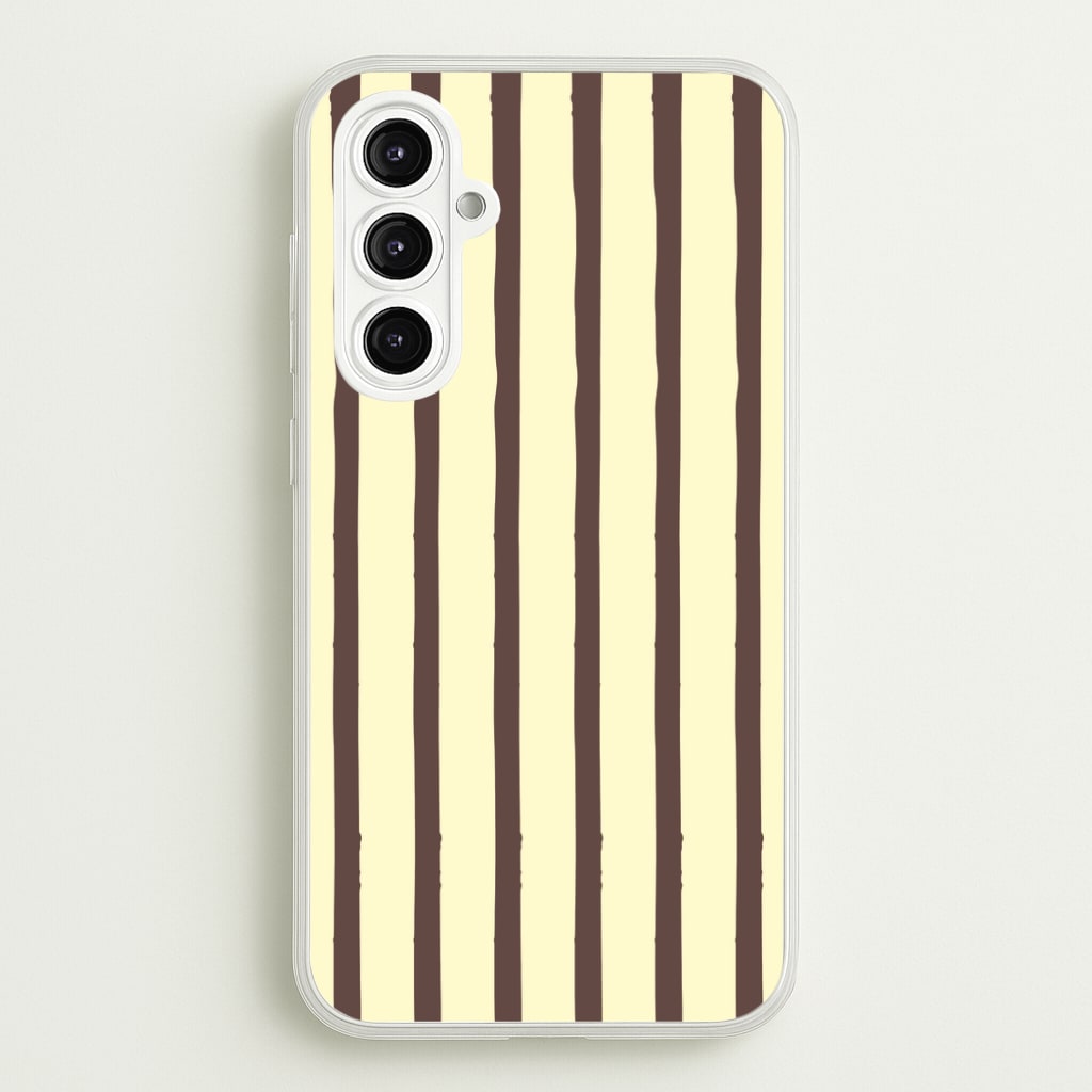 Vanilla & Chocolate Stripes Phone Case