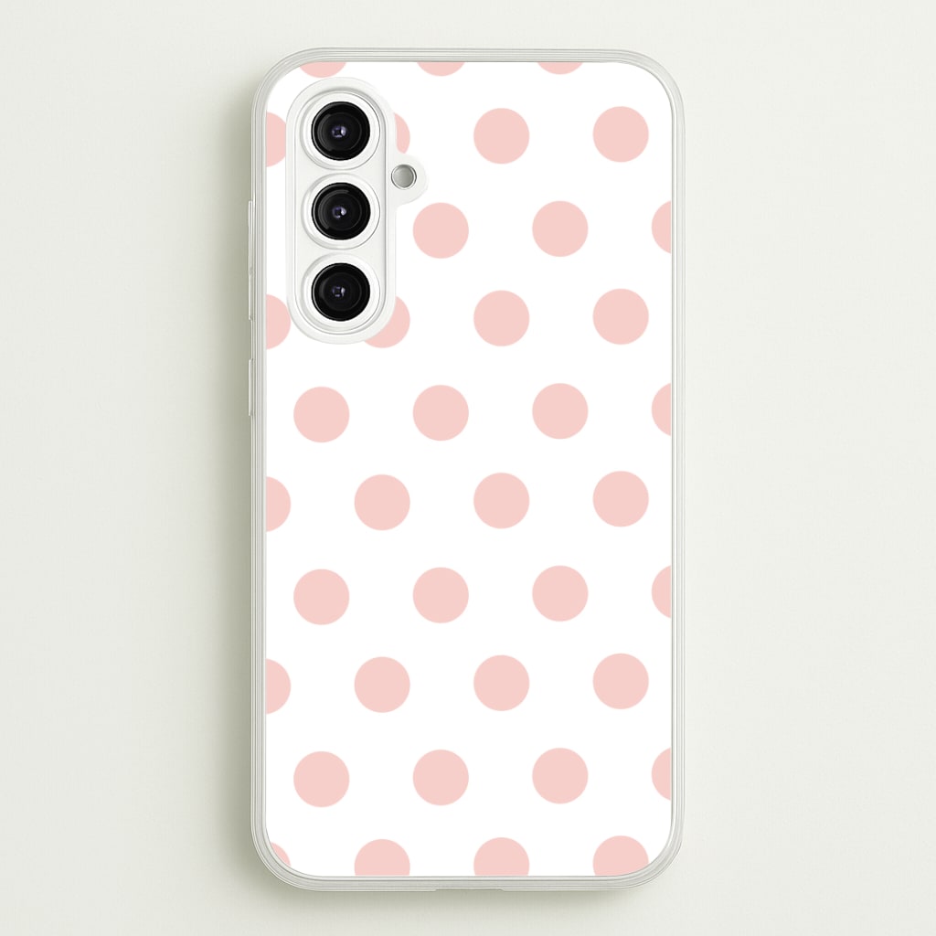Pink Polka Dot Personalised Phone Case