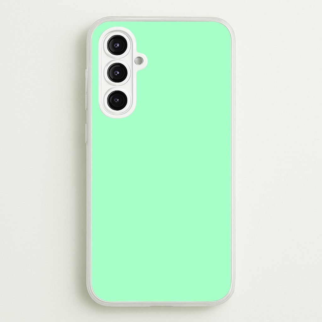 Back To Casics - Pretty Pastels - Plain Green Phone Case
