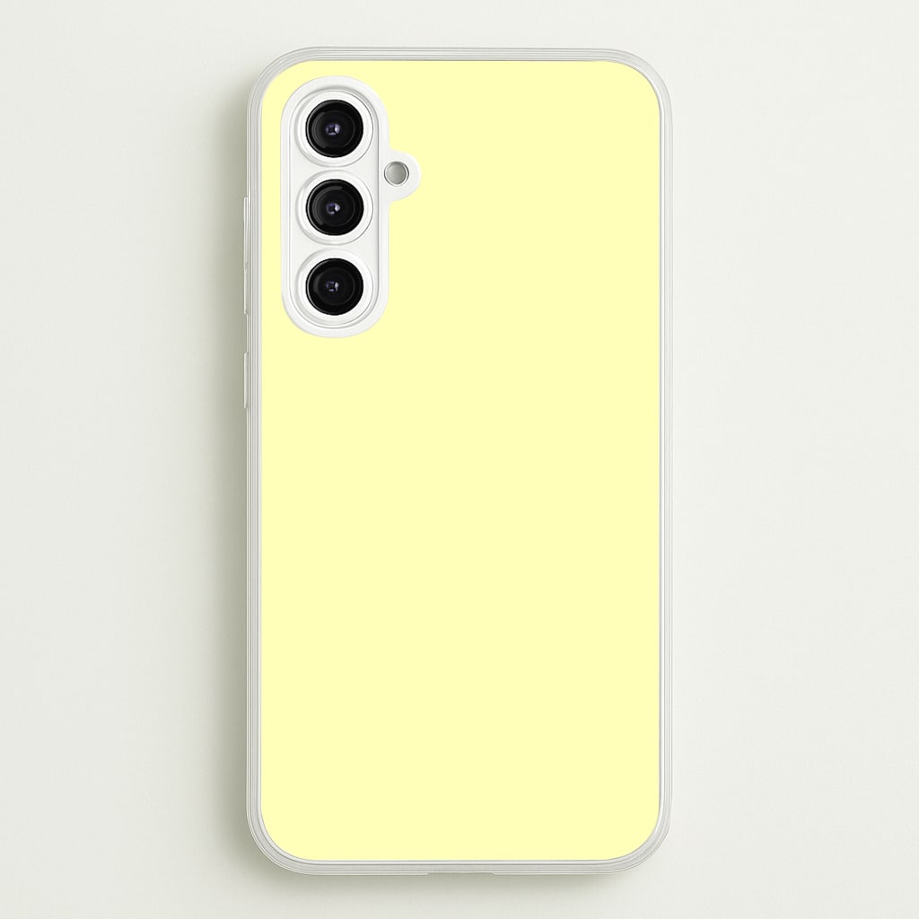 Back To Casics - Pretty Pastels - Plain Yellow Phone Case