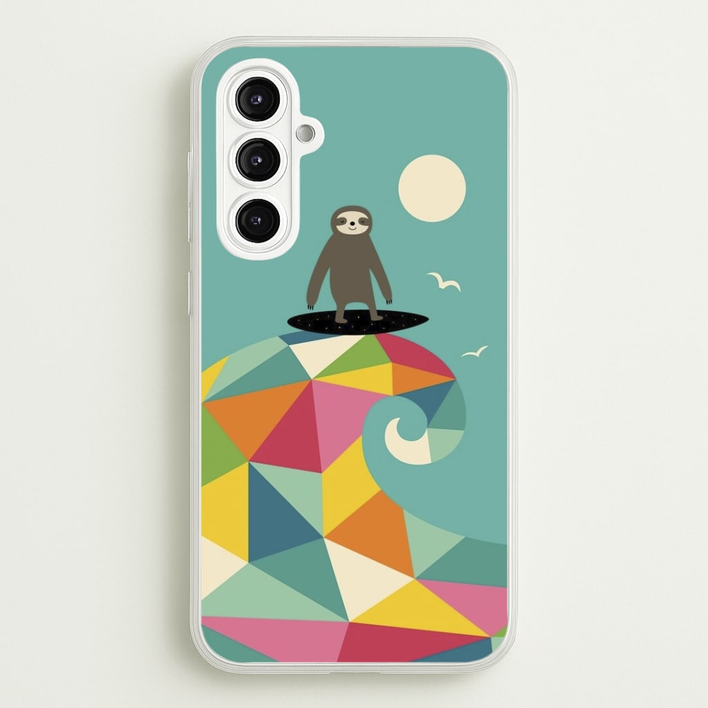 Surfing Sloth Phone Case