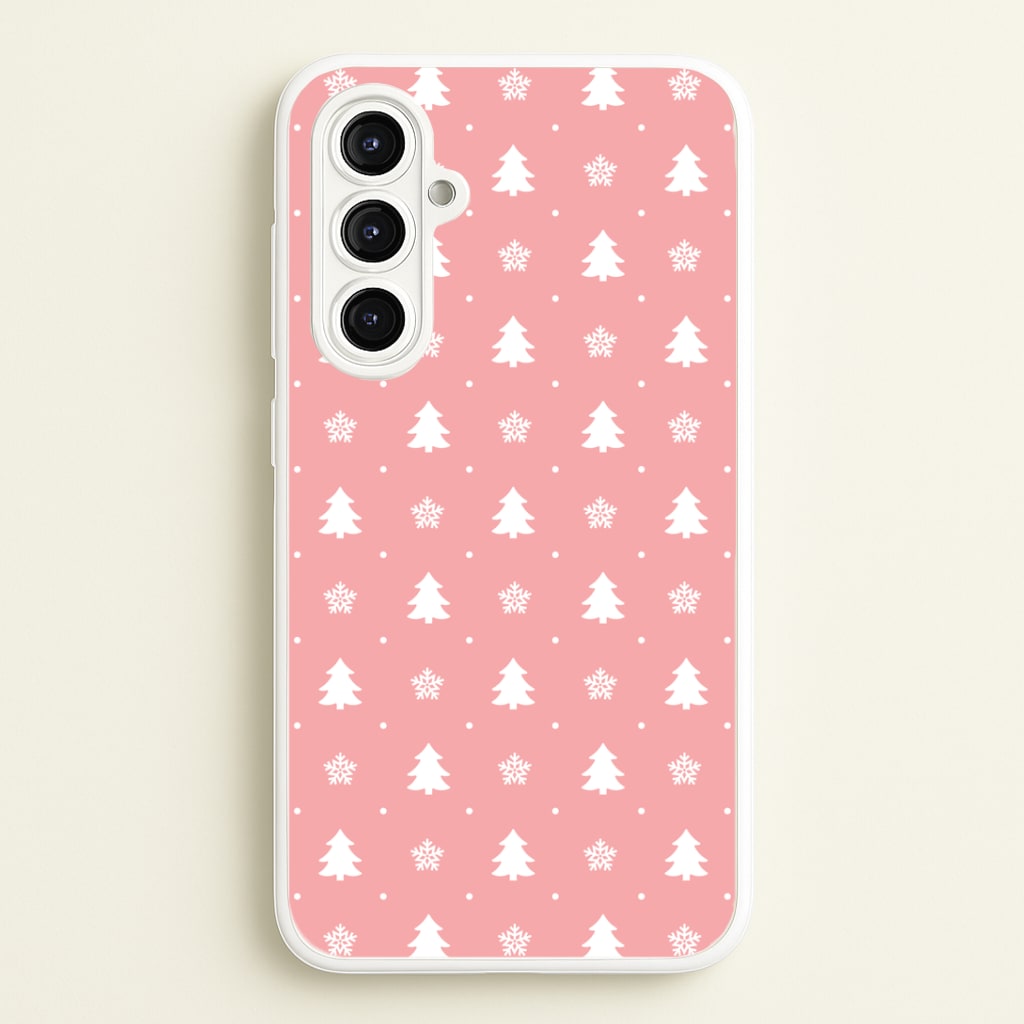 Pink Tree Pattern Phone Case