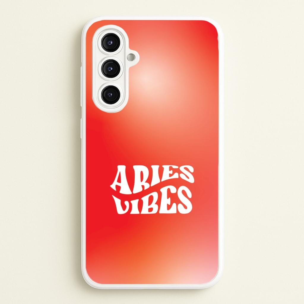 Aries Vibes Gradient Zodiac Phone Case