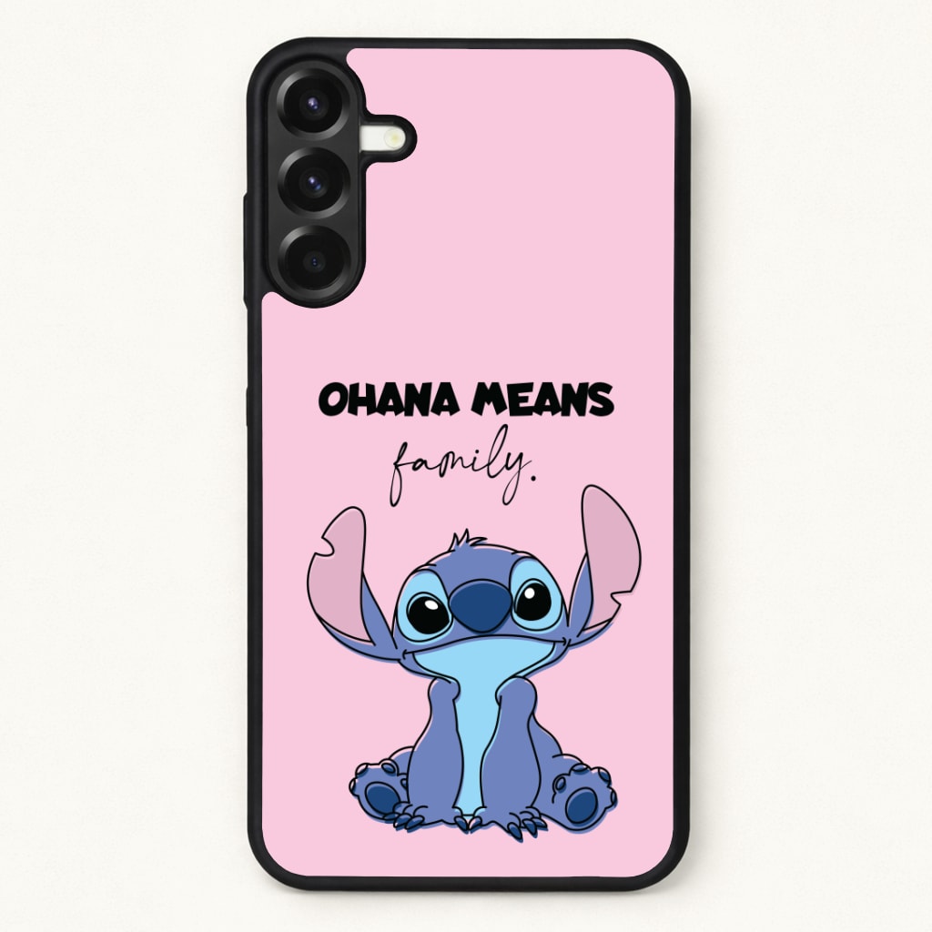 Ohana Means Family Pink Phone Case