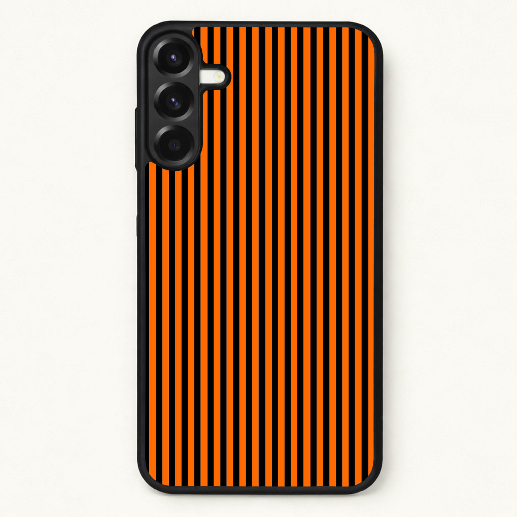 Orange & Black Stripe Phone Case