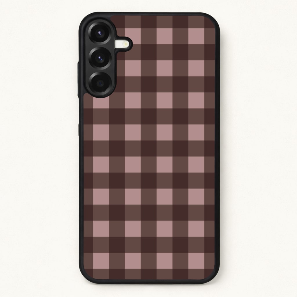 Chocolate Gingham Phone Case