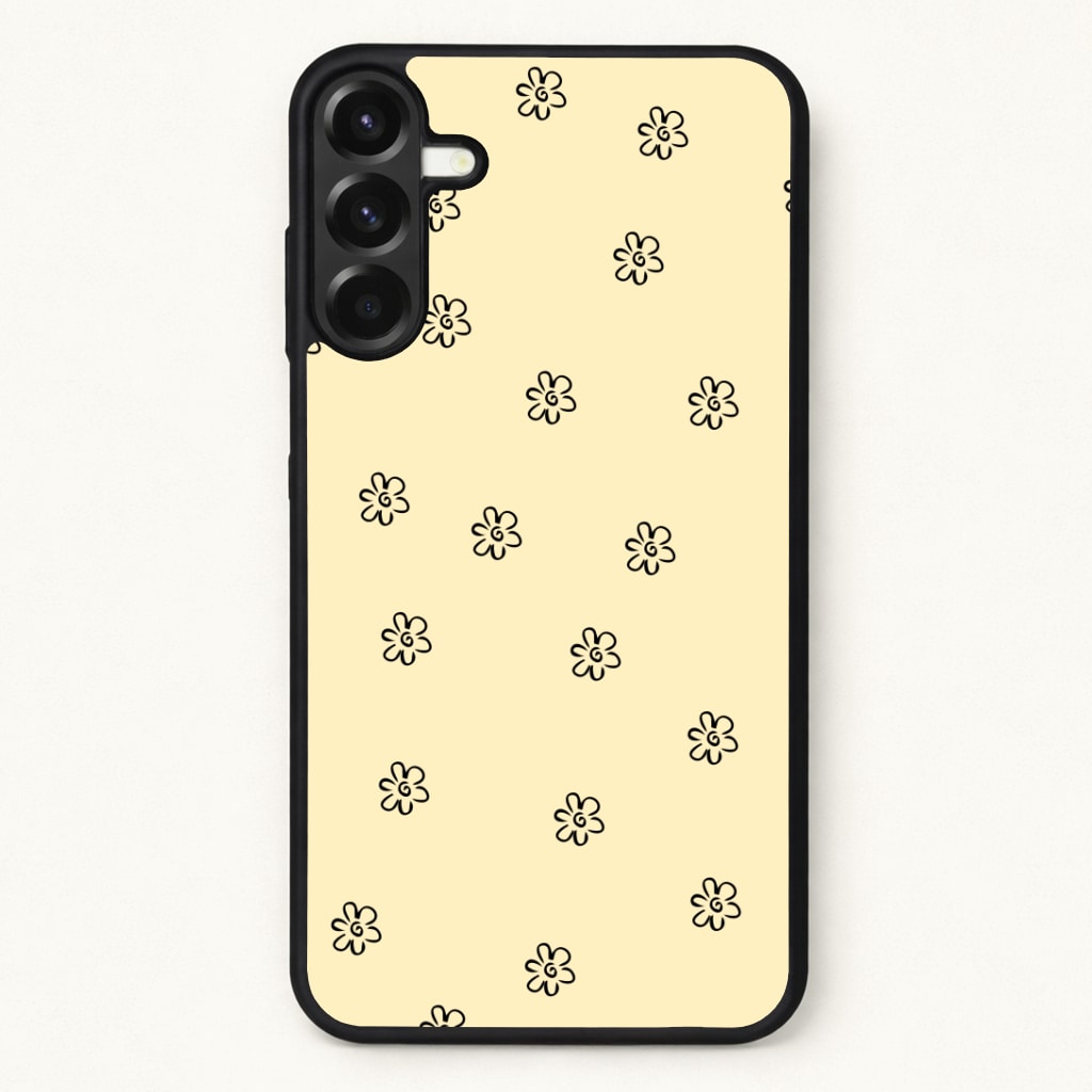 Detail Flower Pattern - Yellow Phone Case