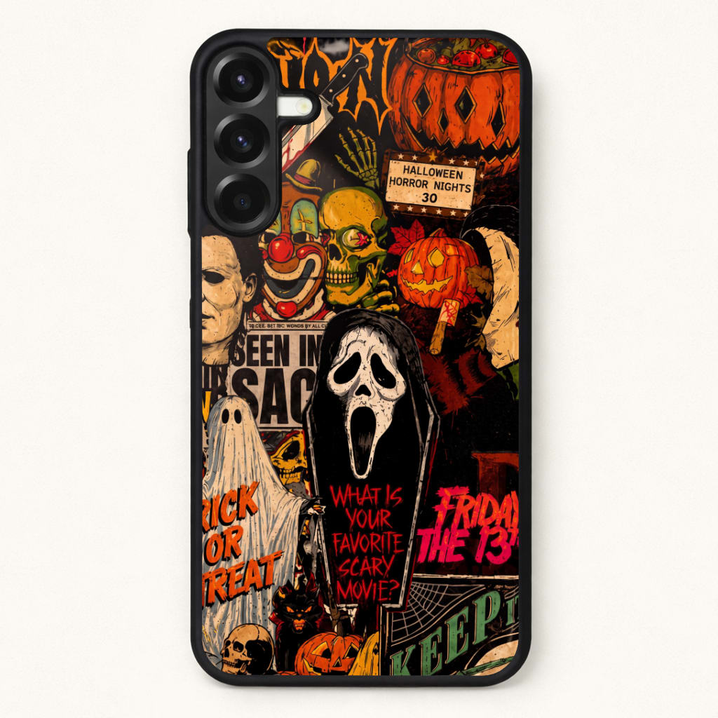 Horror Movie Sticker Collage Phone Case