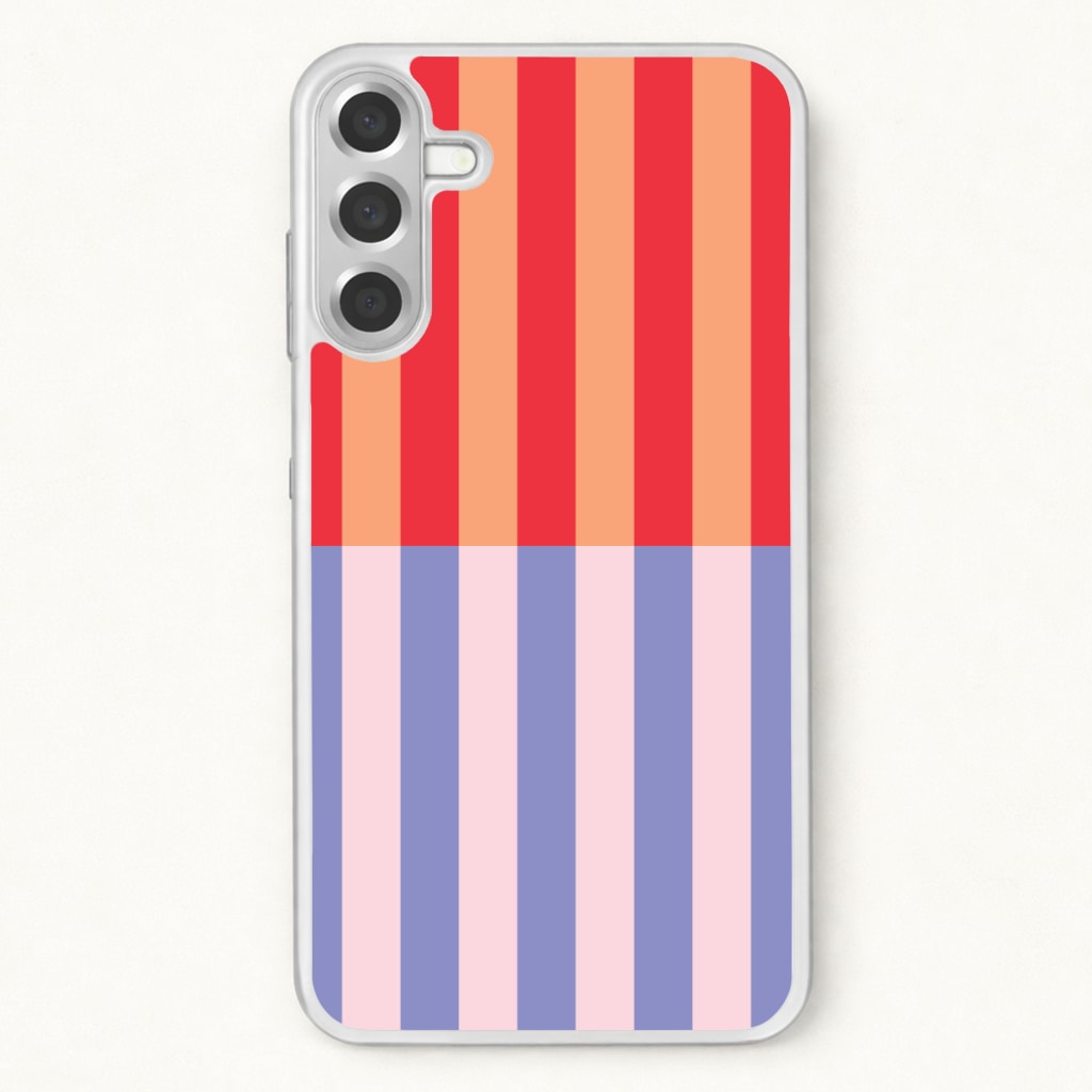 Multicoloured Pinstripe Abstract Pattern Phone Case