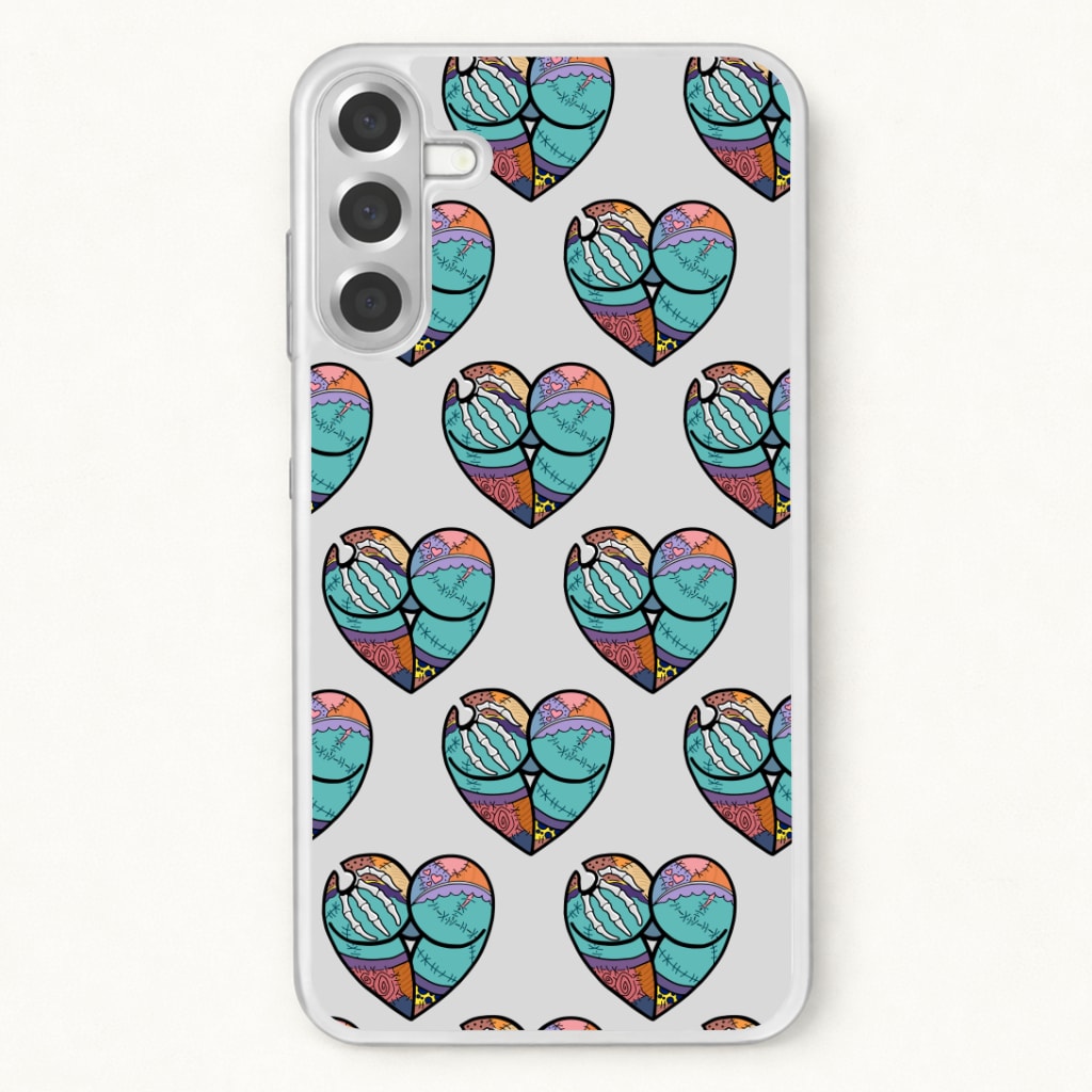 Sally And Jack Heart Pattern - TNBC Phone Case