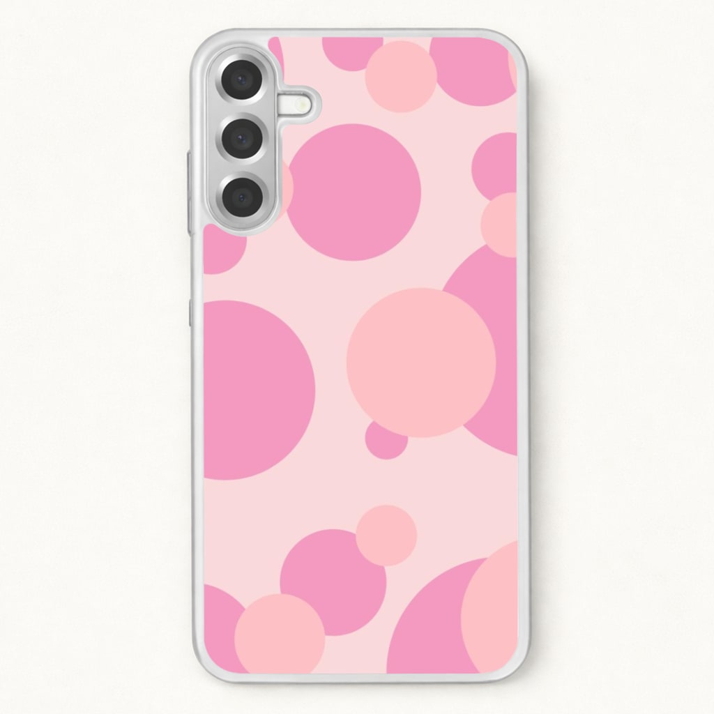 Pink Bubble Pattern Phone Case