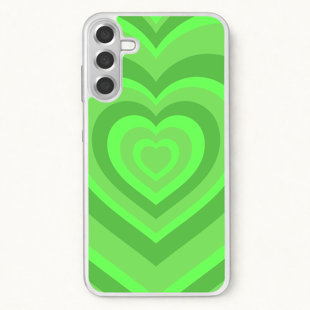 Green - Colourful Hearts Phone Case