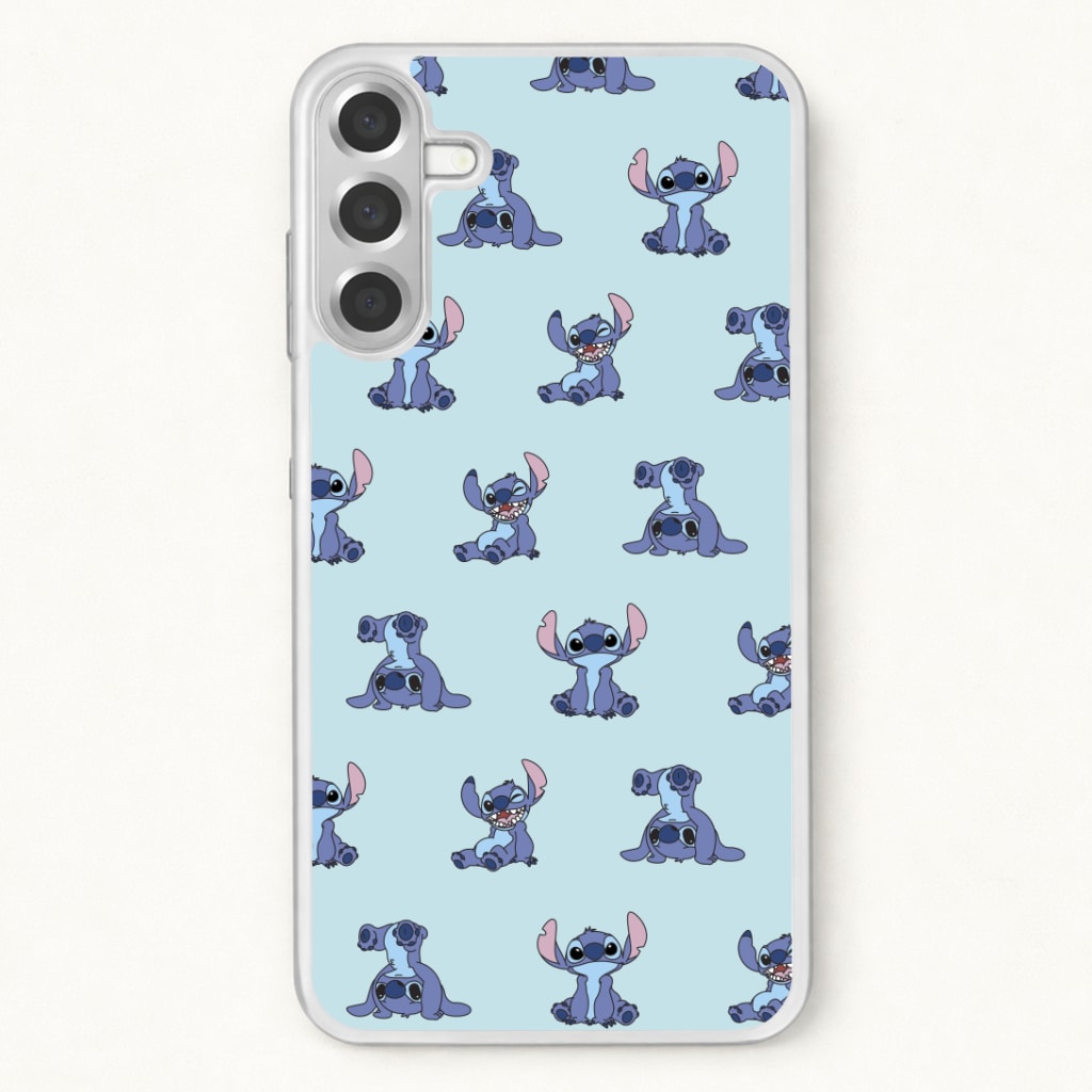 Cute Blue Alien Pose Pattern Phone Case