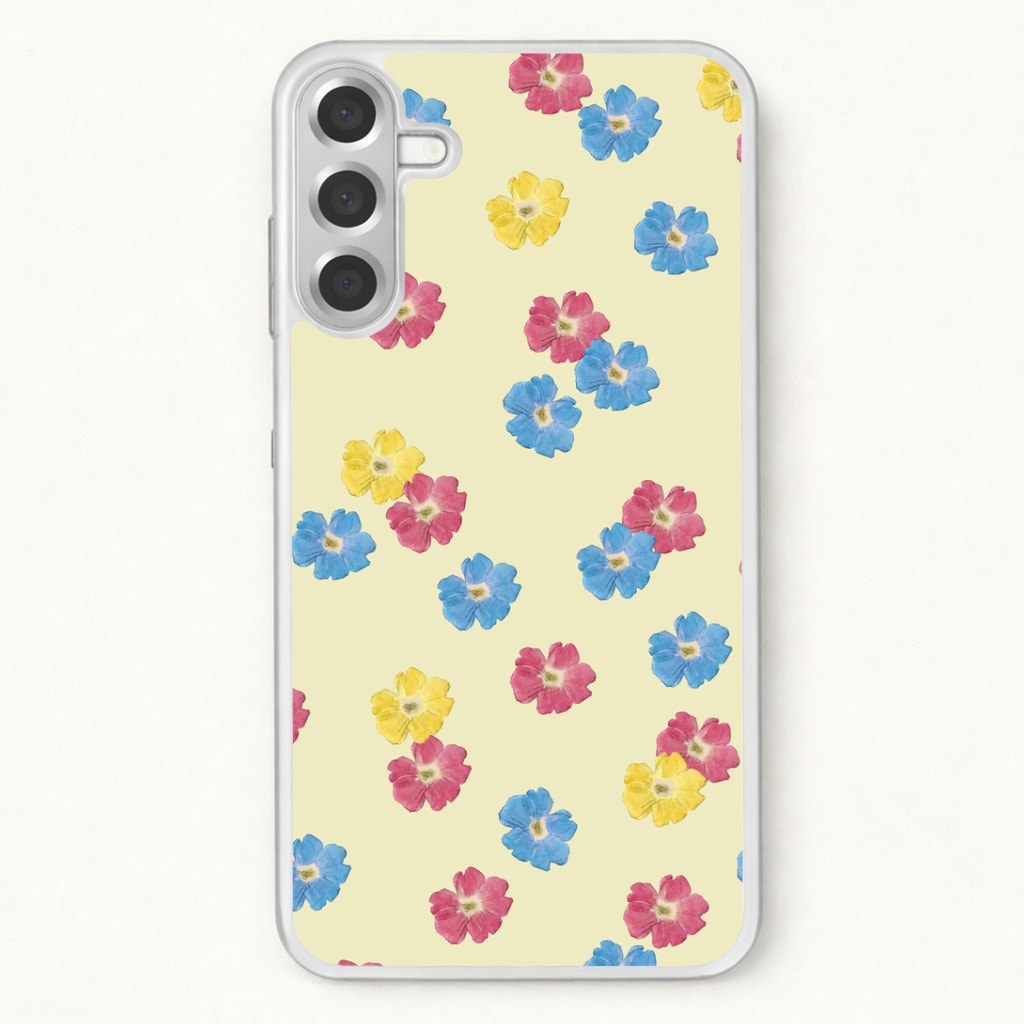 Pastel Pressed Flowers Pattern Phone Case