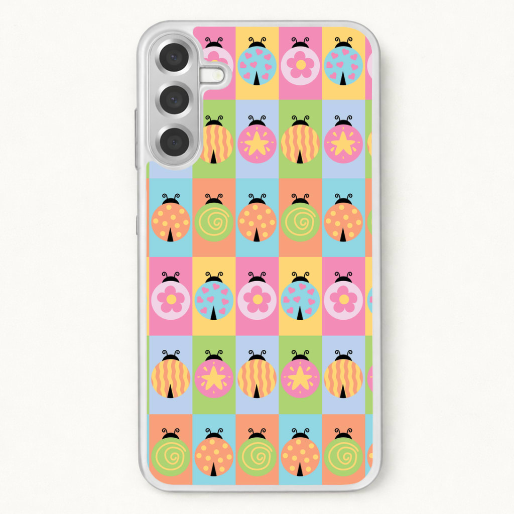 Cartoon Ladybugs Colourful Pattern Phone Case
