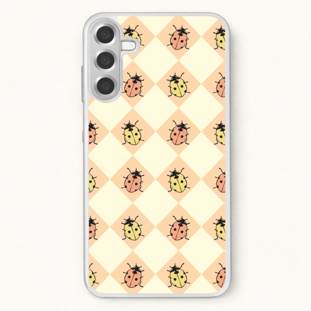Argyle Ladybugs Pattern Phone Case