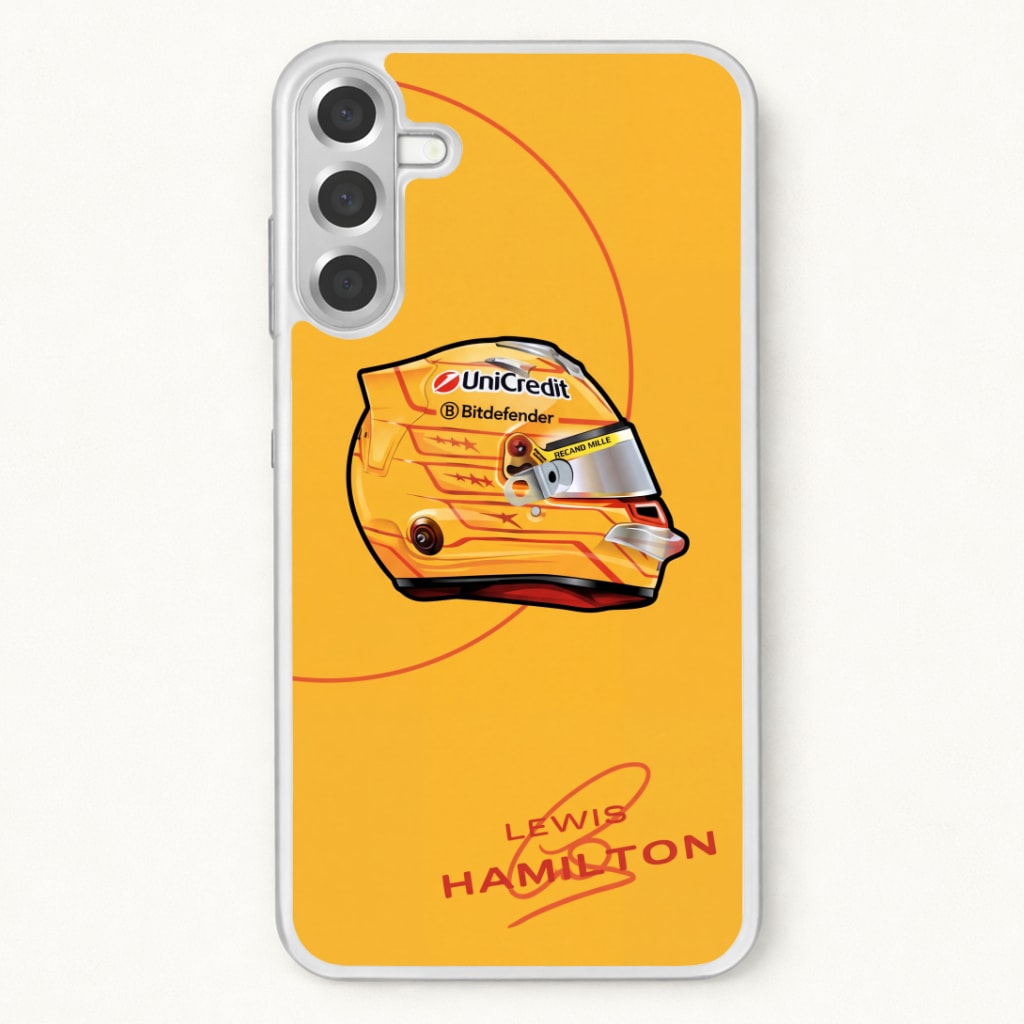 Hamilton Yellow Helmet Phone Case