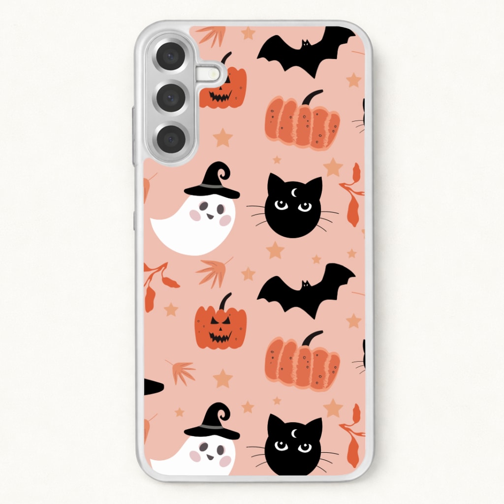 Pretty Pink Halloween Pattern Phone Case
