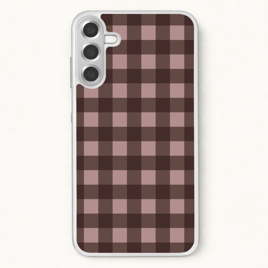 Chocolate Gingham Phone Case