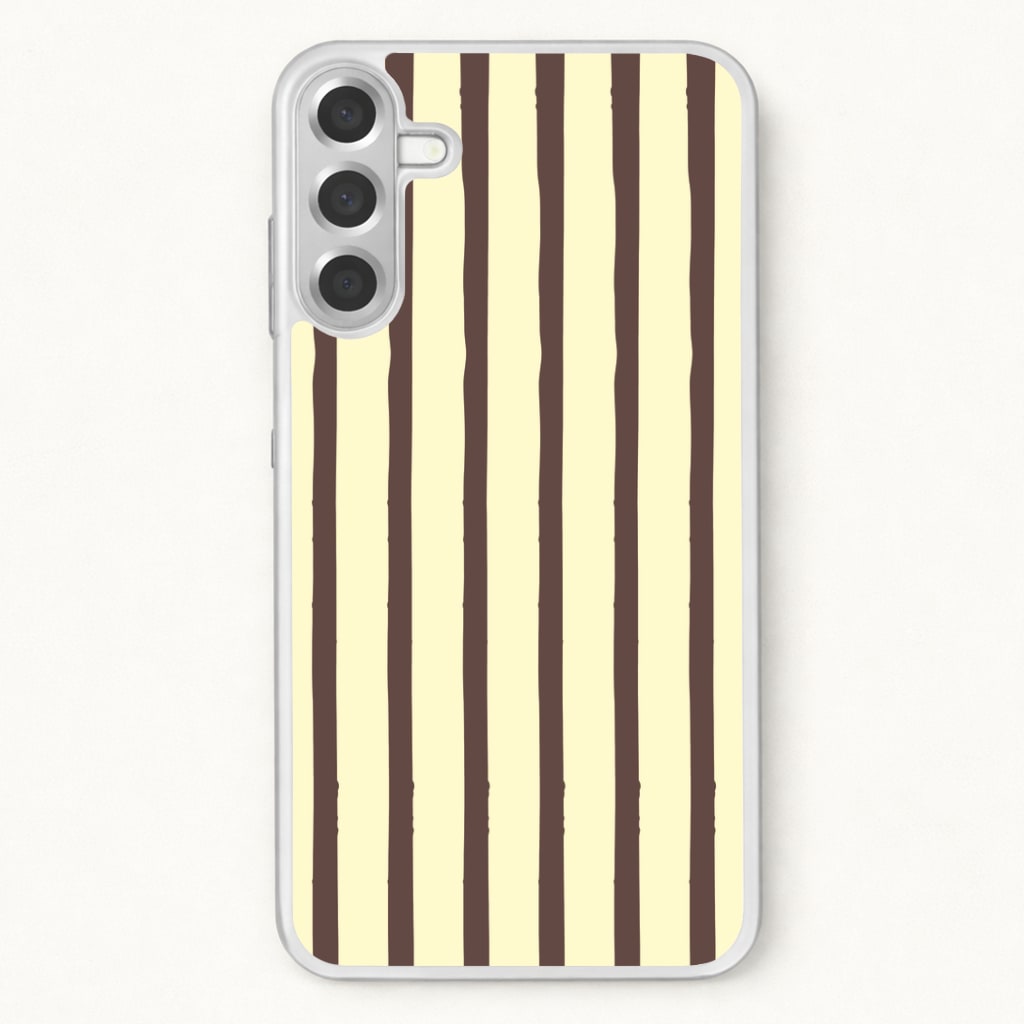 Vanilla & Chocolate Stripes Phone Case