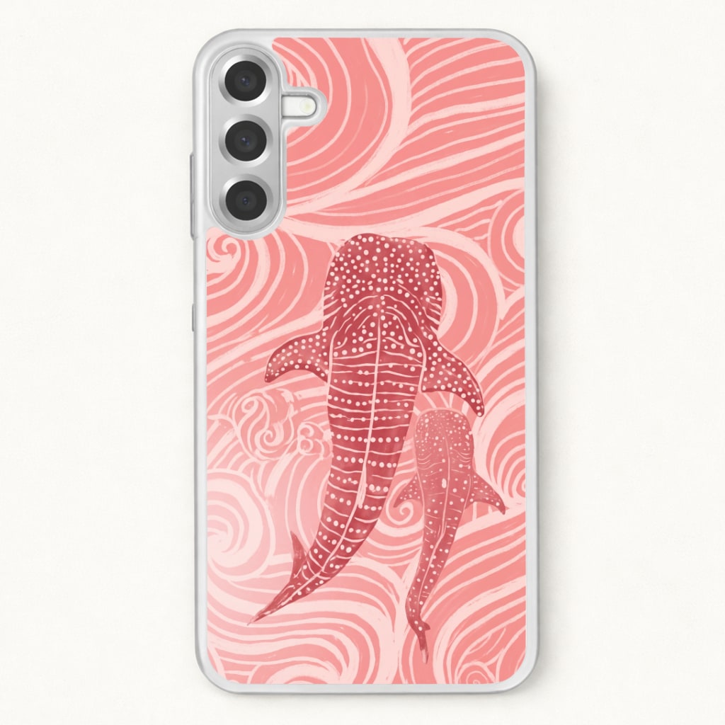 Rose Whale Shark Swirls Phone Case