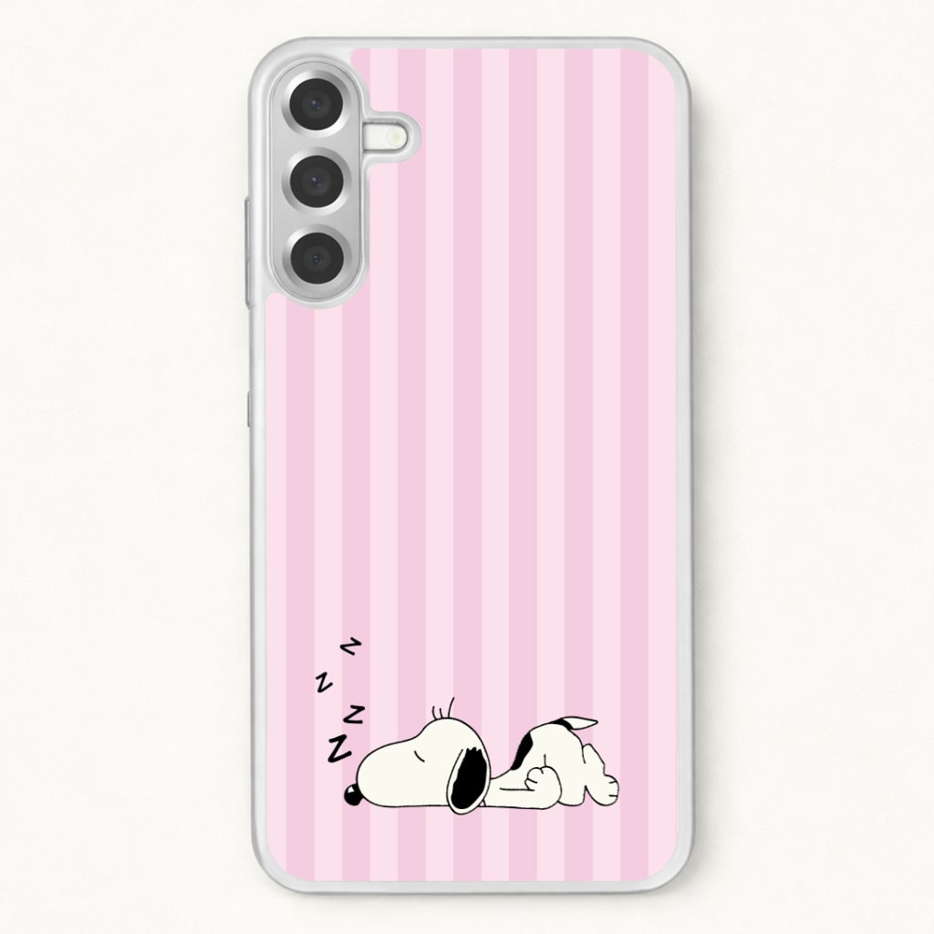 Pastel Stripes Cartoon Beagle Phone Case