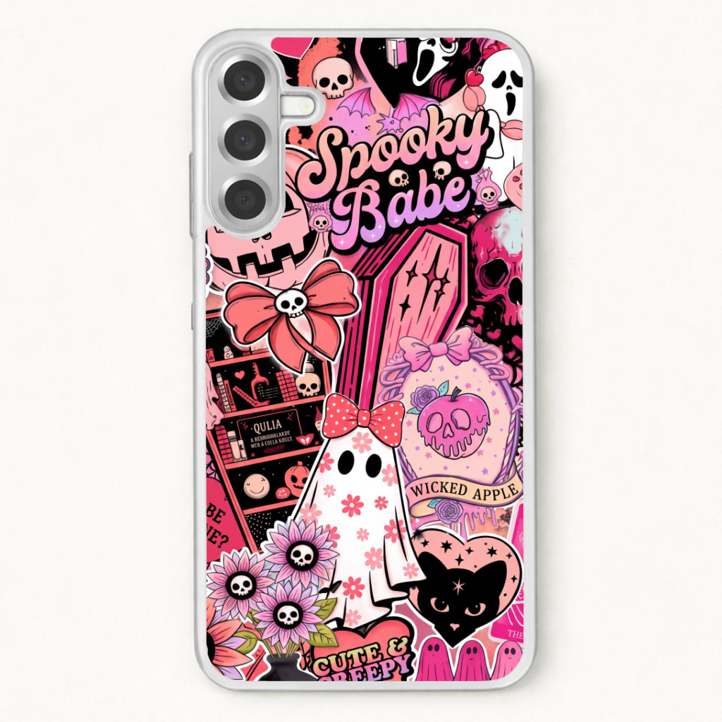 Spooky Babe Sticker Collage Phone Case
