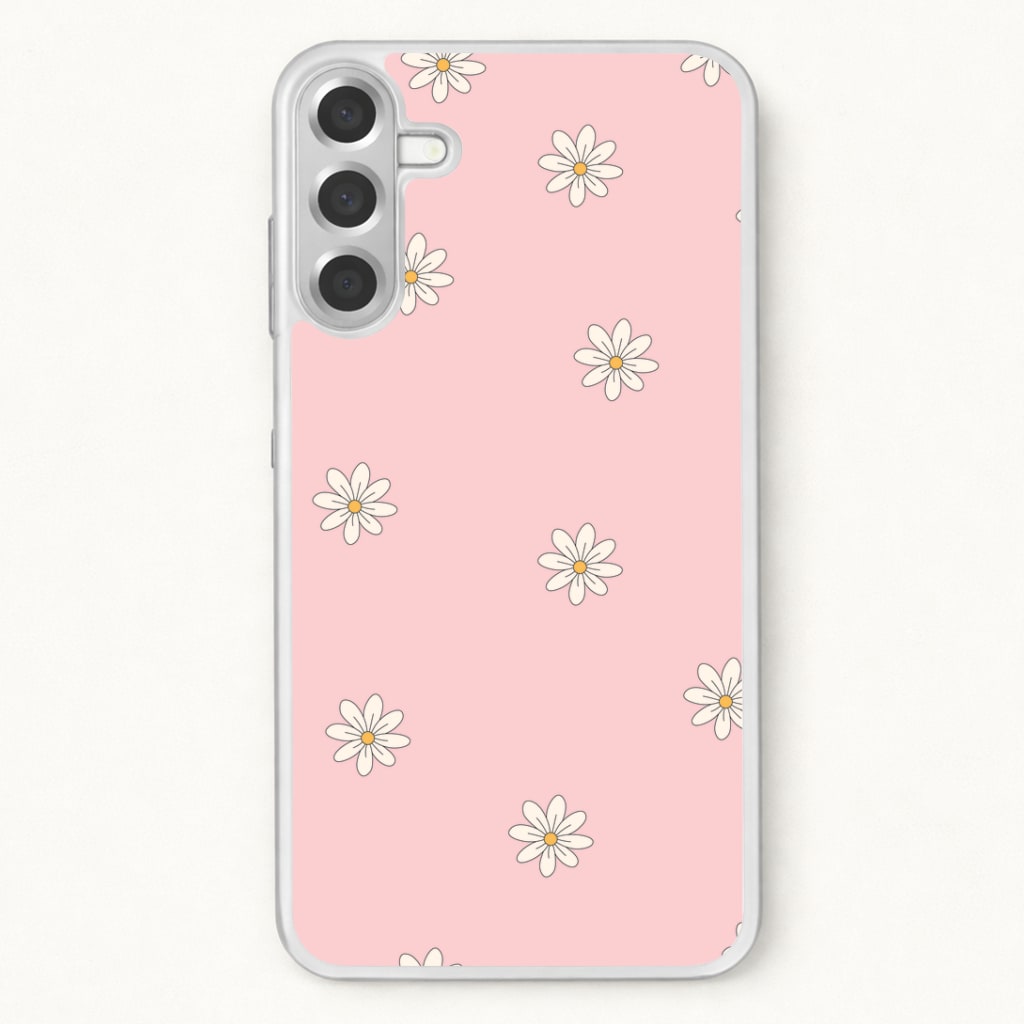 Dusty Pink Daisy Pattern Phone Case