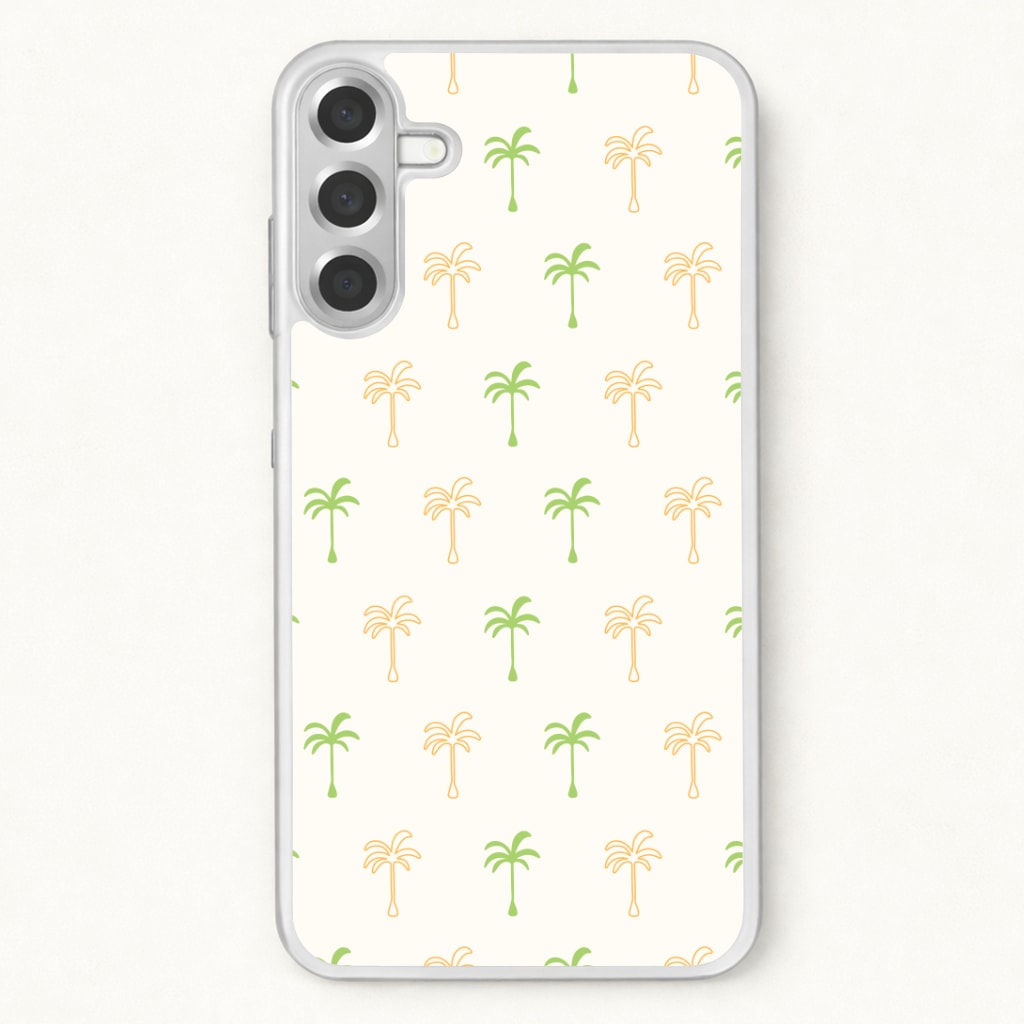 Green And Yellow Palms Pattern Phone Case