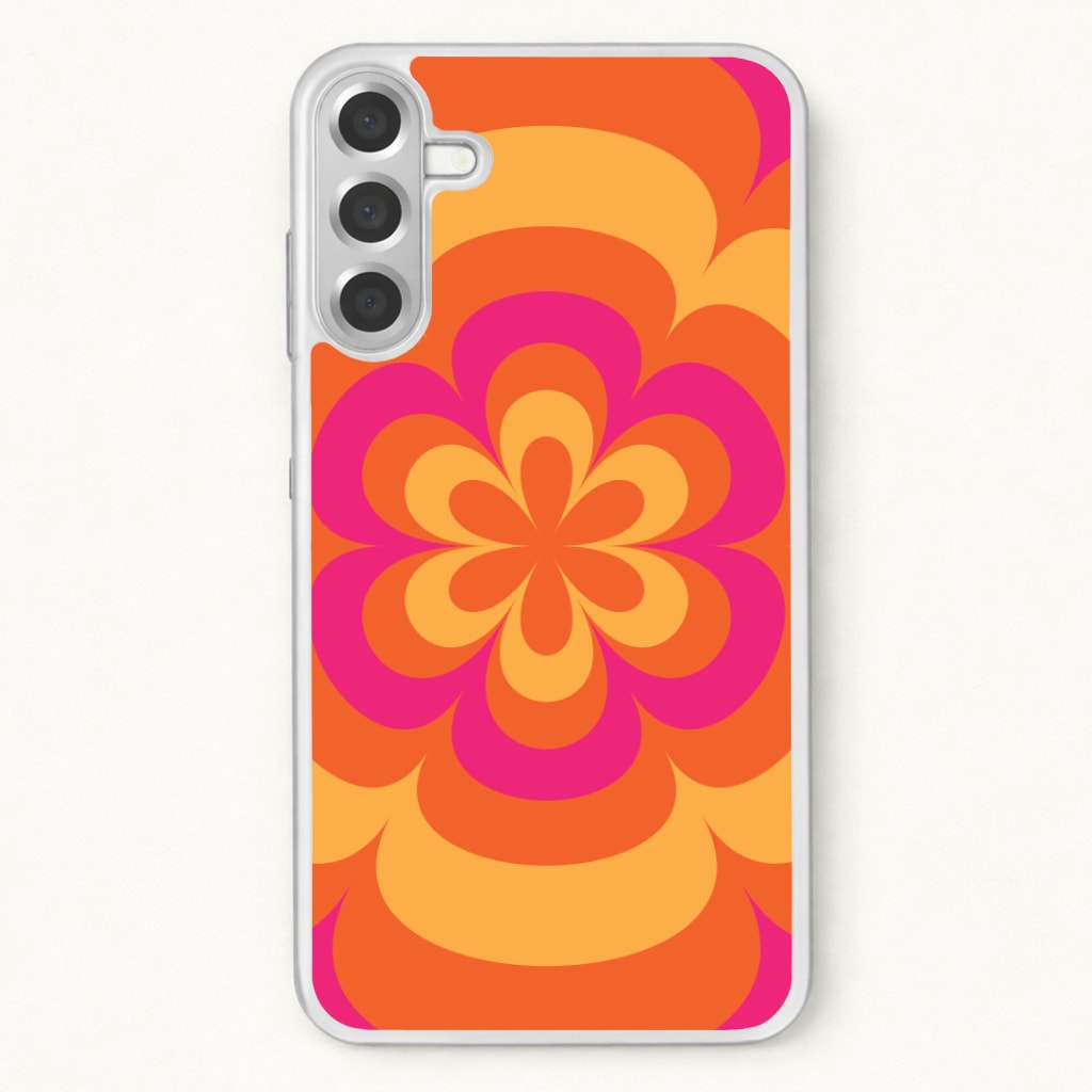 Sunset Trippy Flower Pattern Phone Case