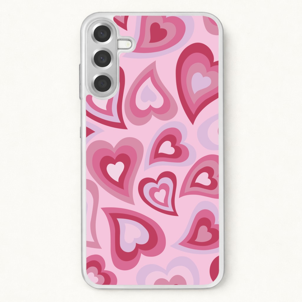 Pink Hearts - Trippy Patterns Phone Case