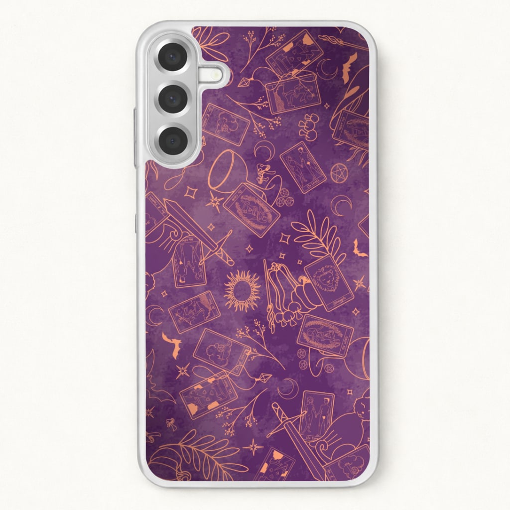 Violet Tarot Line Toss Phone Case