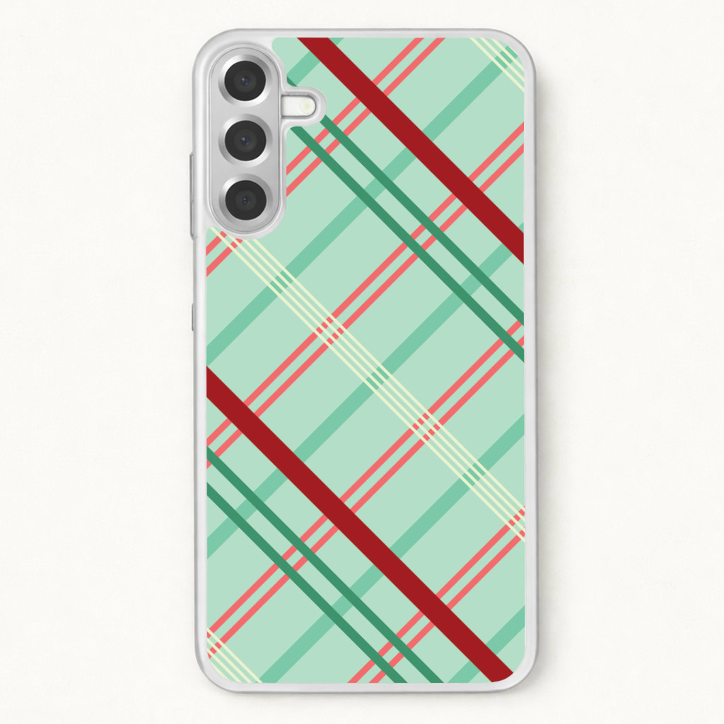 Pastel Tartan Christmas Pattern Phone Case