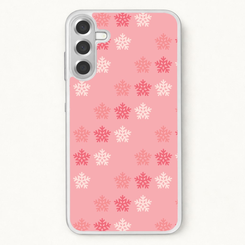 Red Slowflakes Christmas Pattern Phone Case