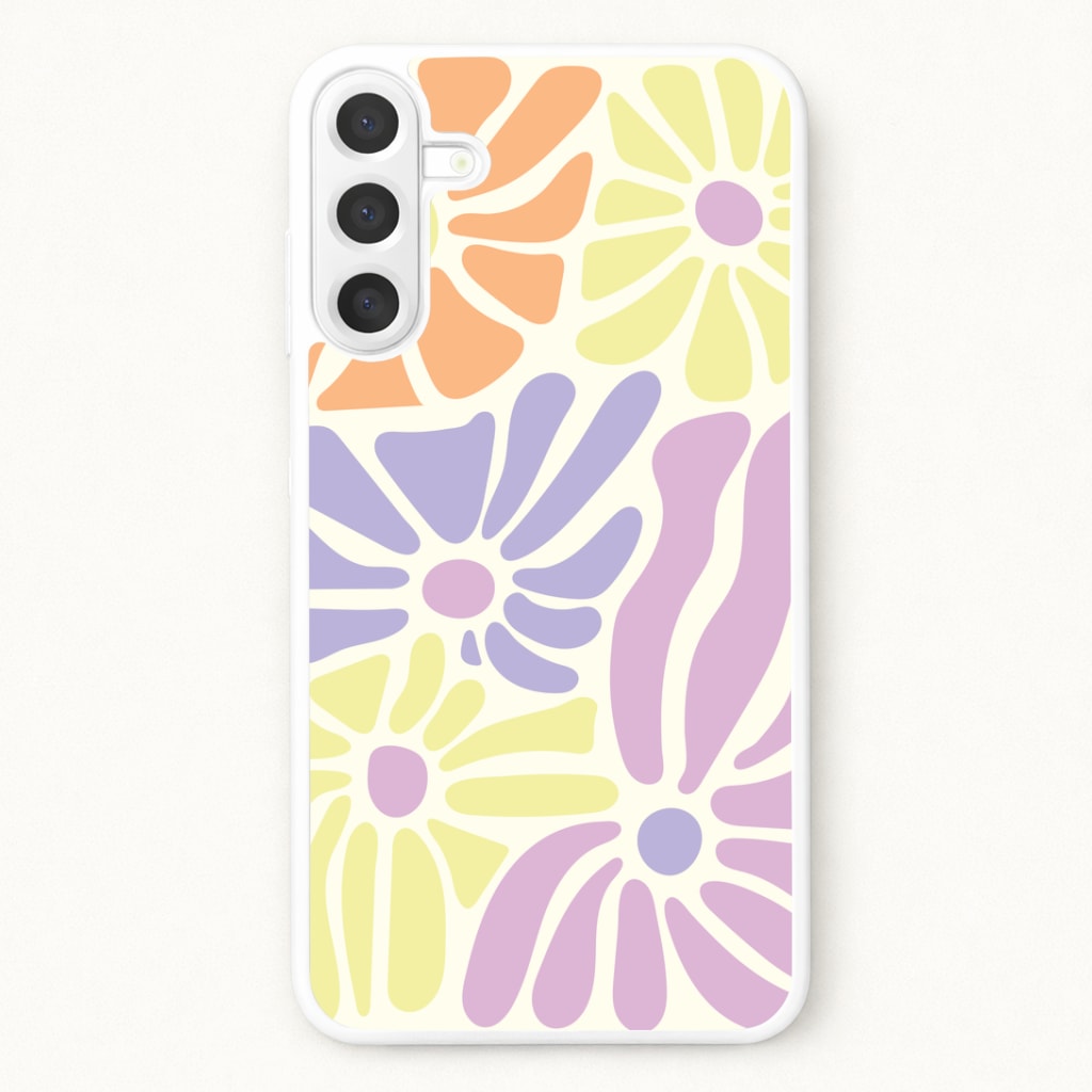 Pastel Abstract Flowers Phone Case