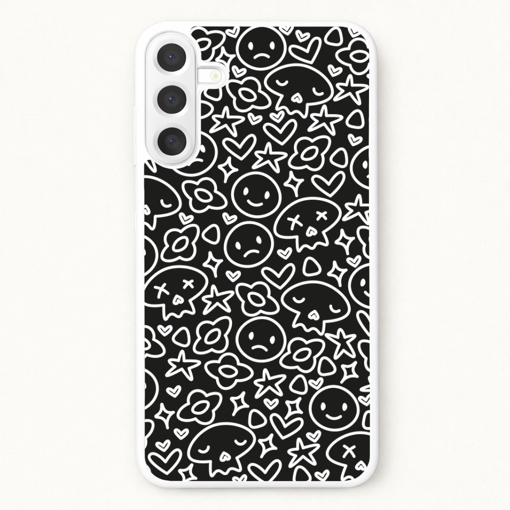Black Skulls - Skate Aesthetic Phone Case