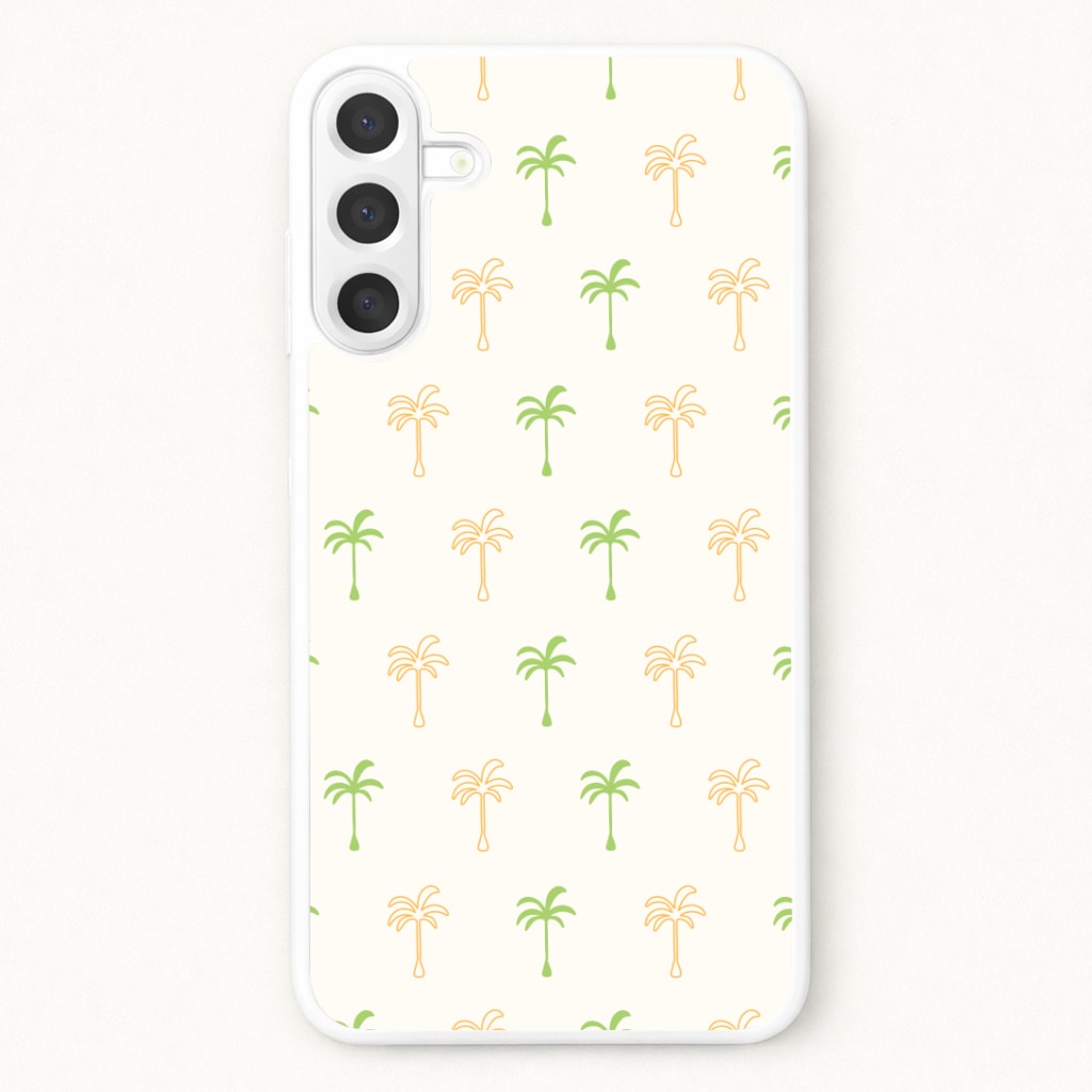 Green And Yellow Palms Pattern Phone Case