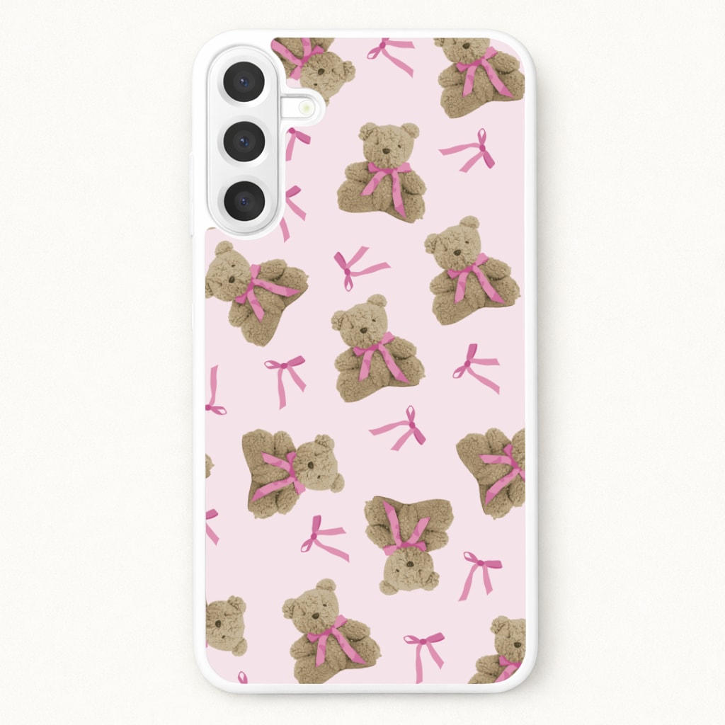 Coquette Teddy Bears And Bows Pattern Phone Case
