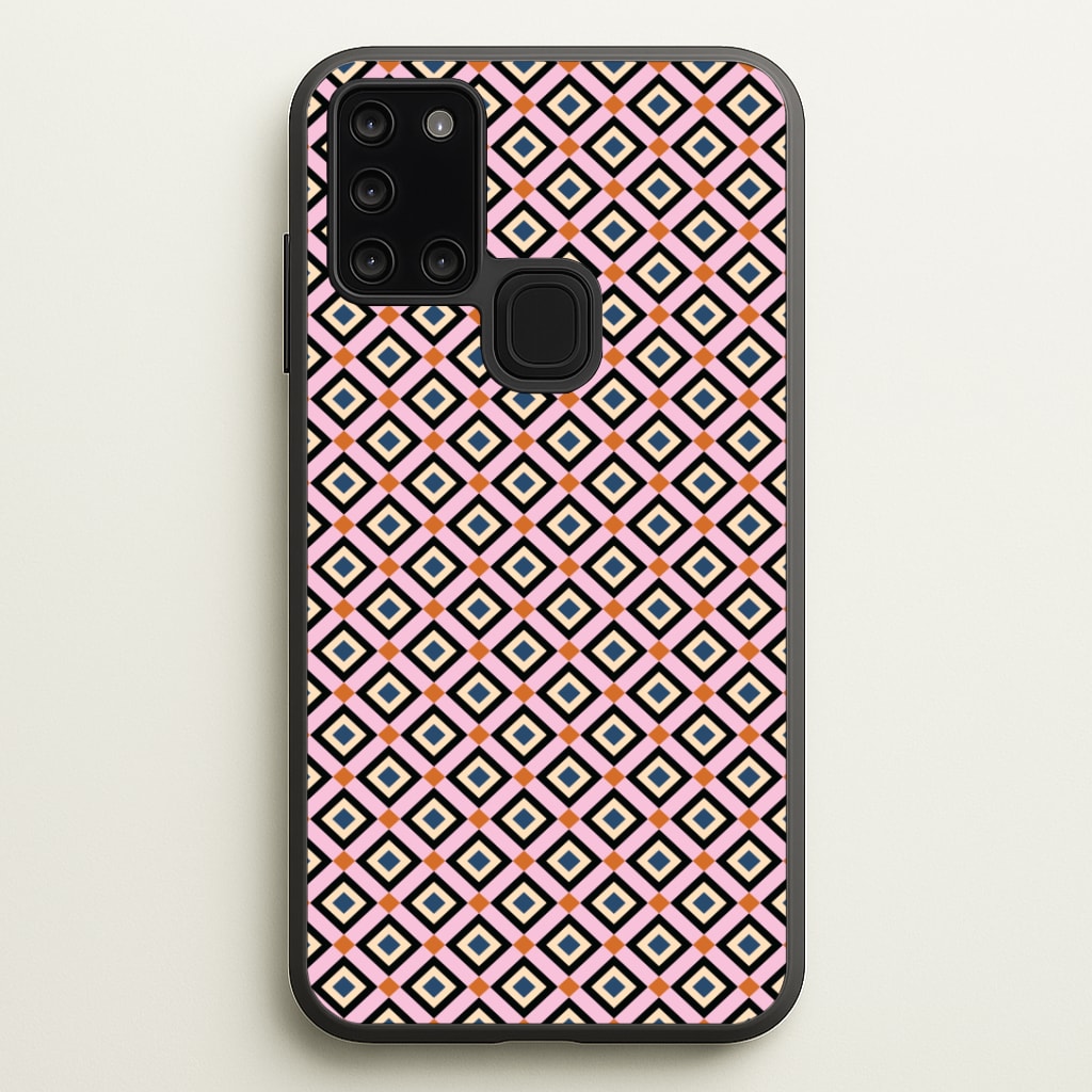 Retro Diamonds Pattern Phone Case