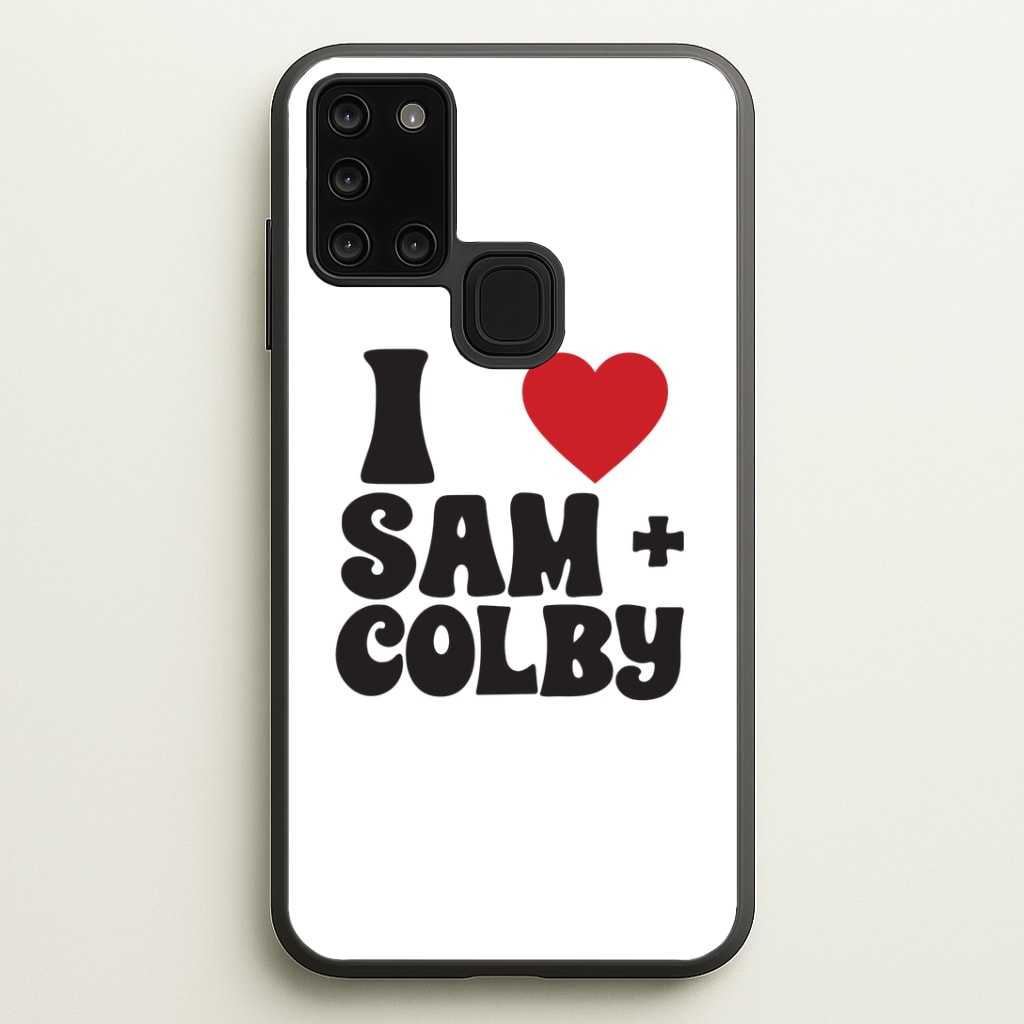 I Love S & C Phone Case