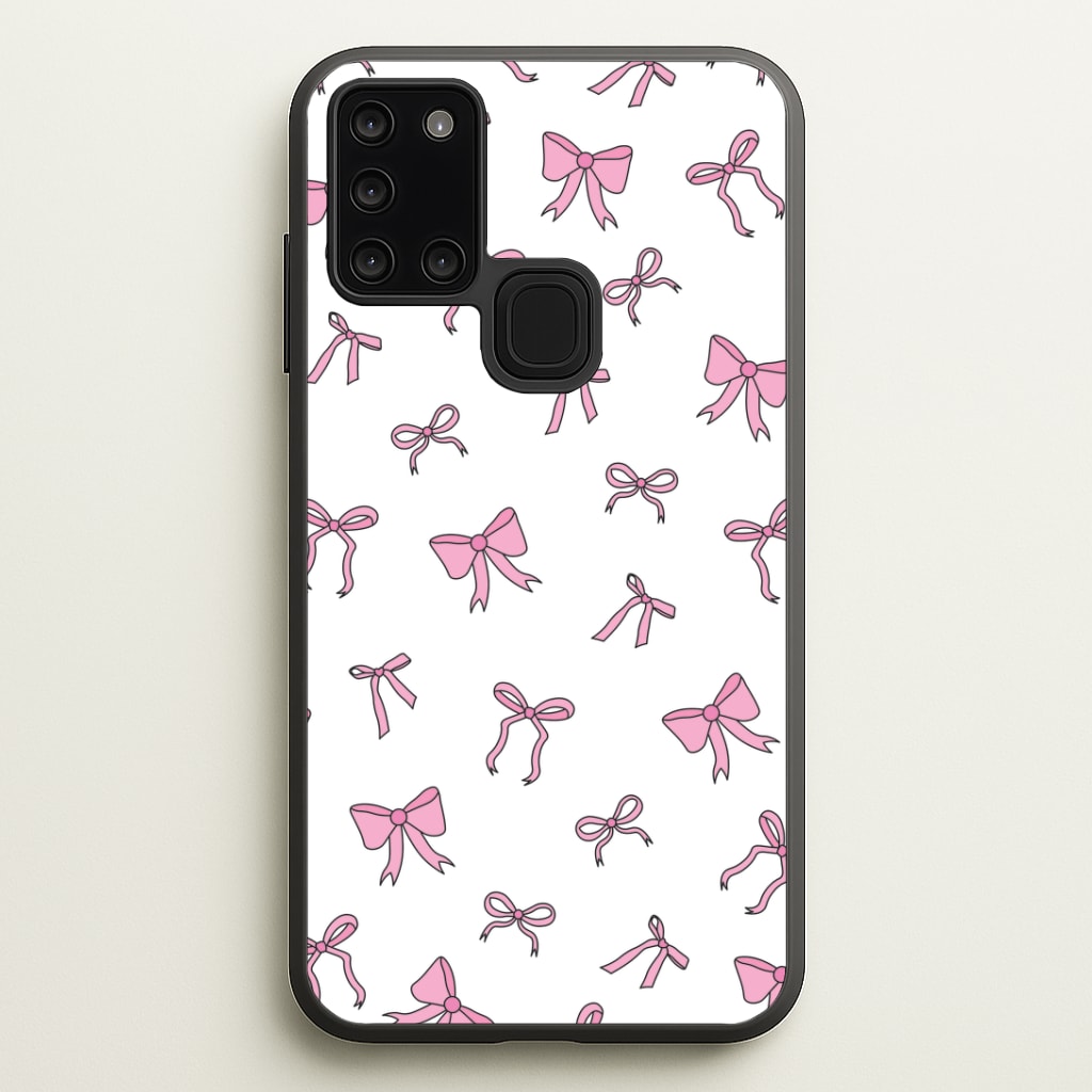 Coquette Variety Pink Bows Pattern Phone Case - Galaxy A21s / Standard