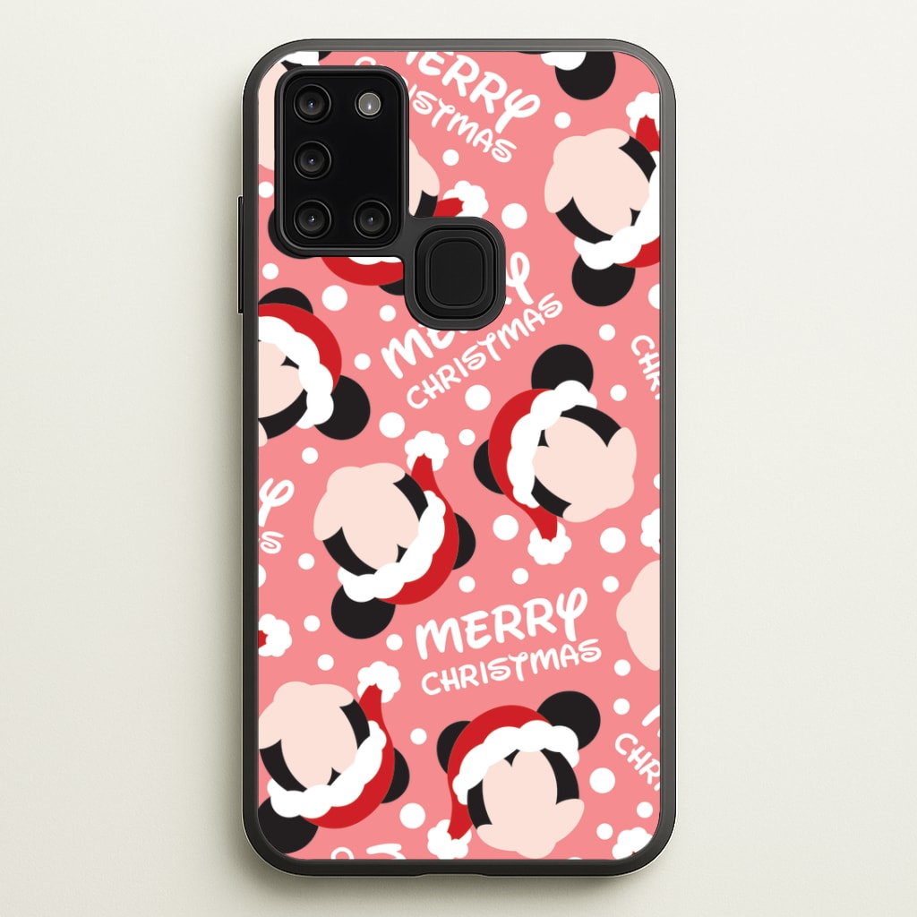 Merry Christmas Cartoon Mouse Pattern Phone Case