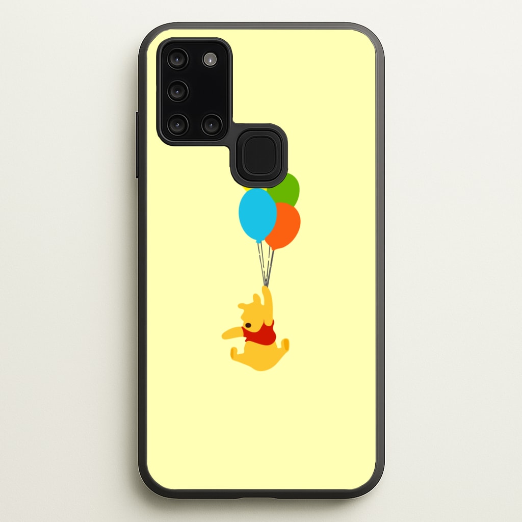 Pooh On Balloons Phone Case