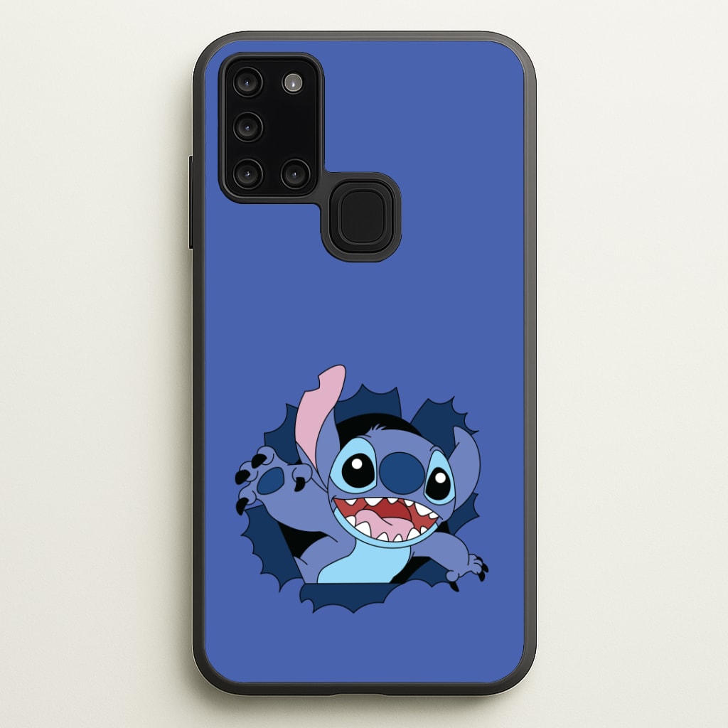 Torn Blue Alien Phone Case